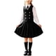 thumbnail image 1 of Odeerbi Niñas 4 Piezas Preppy Vestido Chaleco + Camisa de Vestido de Manga Larga + Falda Plisada + Corbata Set Uniforme Escolar, 1 of 5