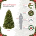 thumbnail image 5 of Puleo International 7.5' Pre-lit Fraser Fir Grand Tree w/ bottom row of branches near the floor Artificial Christmas Tree with 750 UL-Listed Clear Lights, 5 of 5