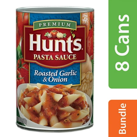 (8 Pack) Hunt's Roasted Garlic & Onion Pasta Sauce, 24 (Best Spaghetti Sauce Brand 2019)
