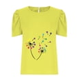 thumbnail image 5 of IROINNID Women's Summer Sexy Printed Casual Ruffle Short Sleeve Summer Tops, 5 of 7