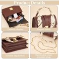 thumbnail image 5 of DIY PU Leather Bag Kit Handmade Crossbody Bag Making Kit Women Shoulder Bag Leather Pattern Sewing MaterialsSet Fashion Handbag Making Kit Brown, 5 of 9