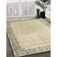 thumbnail image 3 of Ahgly Company Machine Washable Indoor Square Traditional Khaki Gold Area Rugs, 5' Square, 3 of 7