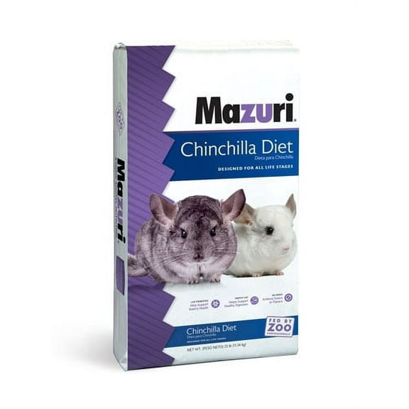 Mazuri Nutritionally Complete Chinchilla Food, 25 lbs