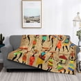 thumbnail image 2 of Naloa Dancing African Women Flannel Fleece Throw Blanket for Bed Couch, Thick Blanket - All Seasons Suitable for Women, Men and Kids-60"x50", 2 of 6