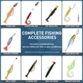 thumbnail image 5 of THKFISH Fishing Lures Kit, Bass Fishing Gear Kit for Freshwater Tackle Box with Tackle Included Topwater Baits, Swimbaits, Frog, Fsihing Bait Accessories Gift for Men, 5 of 9