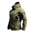 thumbnail image 2 of Abomasnow Men's Tactical Jacket Winter Snow Ski Jacket Water Resistant Softshell Fleece Lined Winter Coats Multi-Pockets, 2 of 9