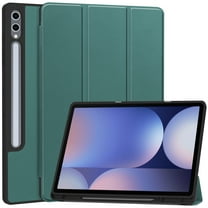 Dteck for Samsung Galaxy Tab S10 Ultra 14.6" 2024 Case, Protective Tri-Fold Cover and S Pen Holder, Auto Wake/Sleep, Deep Green