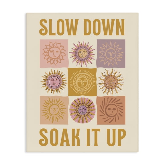 Stupell Industries Slow Down Soak It Up Canvas Wall Art, design by Two If By Sea Studios