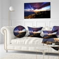 thumbnail image 3 of Designart Barcelona Skyline Panorama - Cityscape Throw Pillow - 12x20, 3 of 5