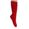 thumbnail image 6 of Slouch Socks for Women Extra Heavy Extra Long Shoe Size 5-10 - (Red, 1 Pair), 6 of 15