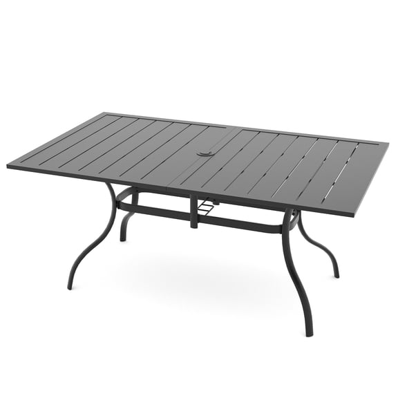 6 - Person Rectangular 63"L X 38"W Outdoor Dining Table