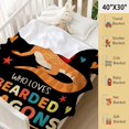 thumbnail image 3 of Dragons Blanket Gift for Girl Women Bearded Dragon Blankets for Couch Sofa Bed Warm Gift for Kids Women Indoor Home Decor for Pets Bearded Dragon For Pets, 3 of 7