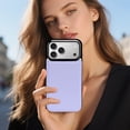 thumbnail image 2 of Wallet Case For Apple iPhone Air / 17 Pro / 17 Pro Max Series with Card Holder, PU Leather Kickstand Card Slots Screen Protector Included For iPhone 17 Series, Lavender Blue, 2 of 8