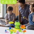 thumbnail image 4 of ZHAOCHENG Juguete Montessori de escala matemática, juego de matemáticas de equilibrio de rana con escala y accesorios, juguete educativo de conteo y aritmética, regalo para niños y niñas de 3 años en, 4 of 5