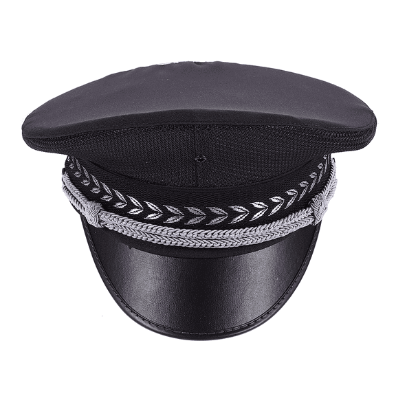 CATIEBYE 1Set Cop Hat with Cotton and Polyester Material for Men on Security Duty and Stage Use