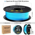 thumbnail image 4 of GEEETECH PLA 3D Printer Filament 1.75mm Water Blue, Dimensional Accuracy +/-0.03mm, 1kg (2.2lbs) , 1080 Feet （330m）per Roll, Vacuum Packaging, Toughness Enhanced, Fit for Most 3D FDM Printer, 4 of 6