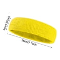 thumbnail image 3 of Stretchy Cotton Terry Sweat Wicking Sports Headbands Non Wide Knit Workout Hair Bands Moisture Absorbing Athletic Head Wraps for Running Cycling Yoga Gym Outdoor Exercise, 3 of 8