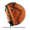 thumbnail image 2 of Guante de béisbol Guante de softball de cuero PU Espesar Catcher Mitt para deportes al aire libre, 2 of 9