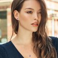 thumbnail image 4 of Gem Stone King 925 Sterling Silver Purple Amethyst Pendant and Earrings Jewelry Set for Women | 6.26 Cttw | Emerald Cut 9X7MM and 8X6MM | Gemstone February Birthstone | with 18 inch Silver Chain, 4 of 4