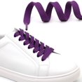 thumbnail image 3 of Solid Flat Shoelaces Hollow Thick Athletic Shoe Laces Strings 2 Pair, 3 of 7