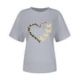 thumbnail image 5 of Goodtrade8 Womens T-Shirts Valentines Cute Plus Size Ladies Valentines Day Pullover Graphic Short Sleeve Gifts Womens Spring Tops, 5 of 7