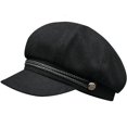 thumbnail image 1 of Gorro octogonal de lana de gran tamaño para invierno, gorro de boina ajustado para hombre, gorros estilo vendedor de periódicos de fieltro a la moda para niña 54cm, 1 of 5