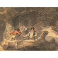 thumbnail image 2 of Julius Caesar Ibbetson 18x15 Gold Ornate Wood Frame and Double Matted Museum Art Print Titled - Squared, 2 of 4