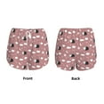 thumbnail image 5 of Xecao's Cute Calf for a double-layer running short for women, perfect for gym, tennis, and more, featuring a convenient pocket., 5 of 9