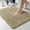 Beige, variant on Luxury Bathroom Rug Shaggy Bath Mat 24 x 17 Inch, Washable Non Slip Bath Rugs for Bathroom Shower, Soft Plush Chenille Absorbent Carpets Mats, Teal Blue