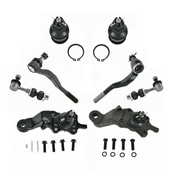 TRQ Upper & Lower Ball Joints Outer Tie Rods Links Fits 1995-2000 Toyota Tacoma PSA43313