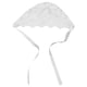 thumbnail image 4 of Gorro de algodón con encaje para bebé, precioso gorro con encaje y estampado floral para bebés y niños pequeños (blanco), 4 of 7