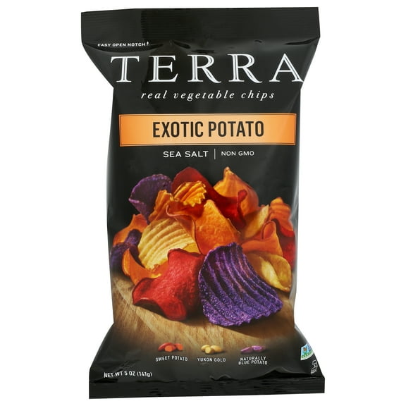 Pack of 12, Terra Chips Sea Salt Exotic Potato Chips, 5 oz​