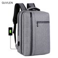 thumbnail image 2 of Mochila con carga USB para hombre, bolsa para ordenador portátil, impermeable, tela Oxford, bolsa de viaje de negocios, diseño de tira reflectante xuanjing unisex, 2 of 2