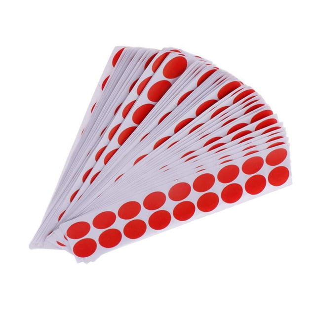 Pack of 900 Target Sticker Convenience Hunting Accessories Practical DIY Shooting Patches Paper Patch Bright Color Training Prop red