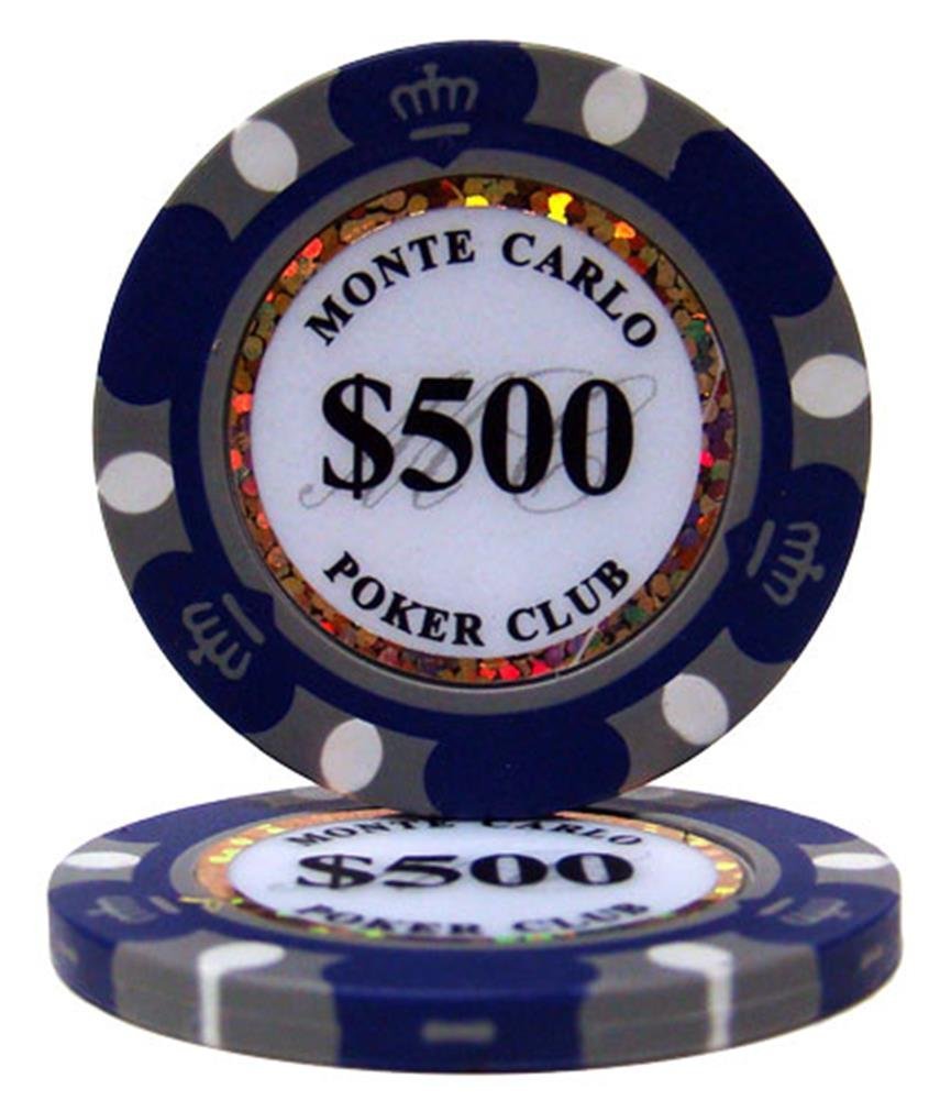 (25) 500.00 Monte Carlo 3tone Clay Composite 14 Gram Holographic