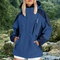 thumbnail image 2 of Breezora Veste Imperméable Résistante au Vent pour Femmes Imperméable Décontractée XXXXXL Taille Bleue, 2 of 9
