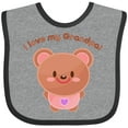 thumbnail image 3 of Inktastic I Love My Grandpa Cute Baby Bear Boys or Girls Baby Bib, 3 of 4