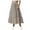 Khaki, variant on yueewhu Women's Smocked High Waist Maxi Skirt Casual Boho Long Skirts with Pockets (Red, XL)
