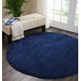 thumbnail image 2 of Nourison Malibu Shag MSG01 Navy Indoor Area Rug - 7'10" x ROUND, 2 of 8