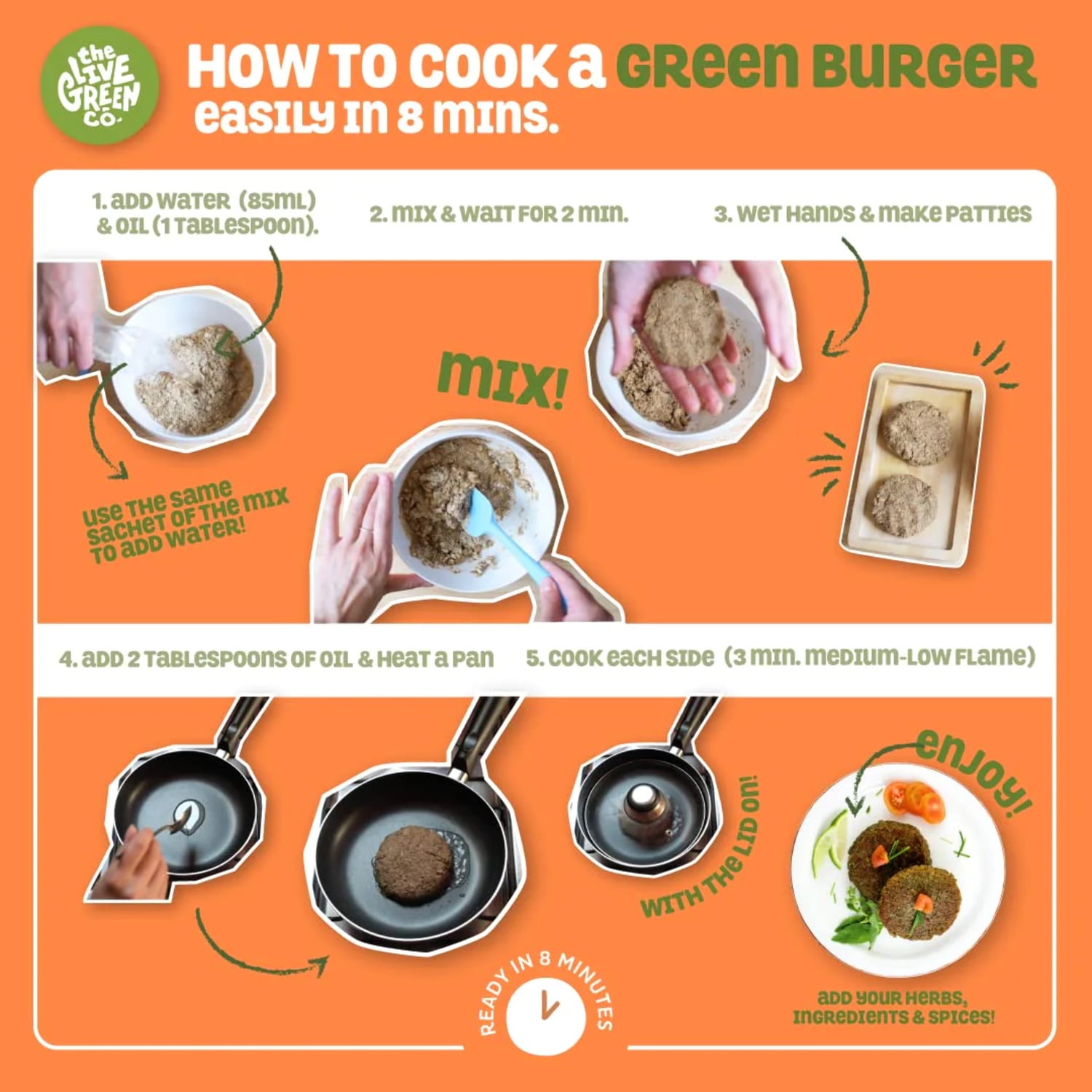 Black Bean Mushroom Burger Patty Mix Plant Only Ingredients (14 oz