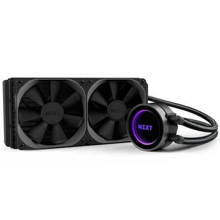NZXT Kraken X52 240mm - All-In-One RGB CPU Liquid Cooler - CAM-Powered - Infinity Mirror Design - Performance Engineered Pump - Reinforced Extended Tubing - Aer P120mm Radiator Fan (2 (Best Rgb Computer Fans)