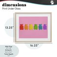 thumbnail image 4 of Stupell Industries Contemporary Rainbow Gummy Bears on Pink Birch Framed Print Under Glass, 16 x 13, by LISH Creative, 4 of 8