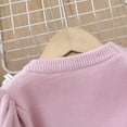 thumbnail image 5 of Godderr 1-5Y Toddler Baby Autumn Winter Sweater Skirt Cute Knitwear with Love Pattern Pleated Dress Outfit Warm Comfortable Knit Sweater Dress for Girls, 5 of 7