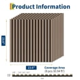 thumbnail image 3 of EuKer Acoustic Wood Wall Panels, 23.6" Fluted Wall Panels for Living Room, Bedroom, Office (0.7" Thickness / 8 Pack), 3 of 6