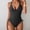 Black, variant on NMMUED Women's One Piece Swimsuits Tummy Control Bathing Suits V Neck Double Strap Side Tie Ruched Modest Full Coverage Swimwear Summer Beach Vacation Outfits Black L