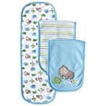 thumbnail image 4 of Luvable Friends Baby Boy Cotton Burp Cloths with Fiber Filling 3pk, Blue Dad, One Size, 4 of 4