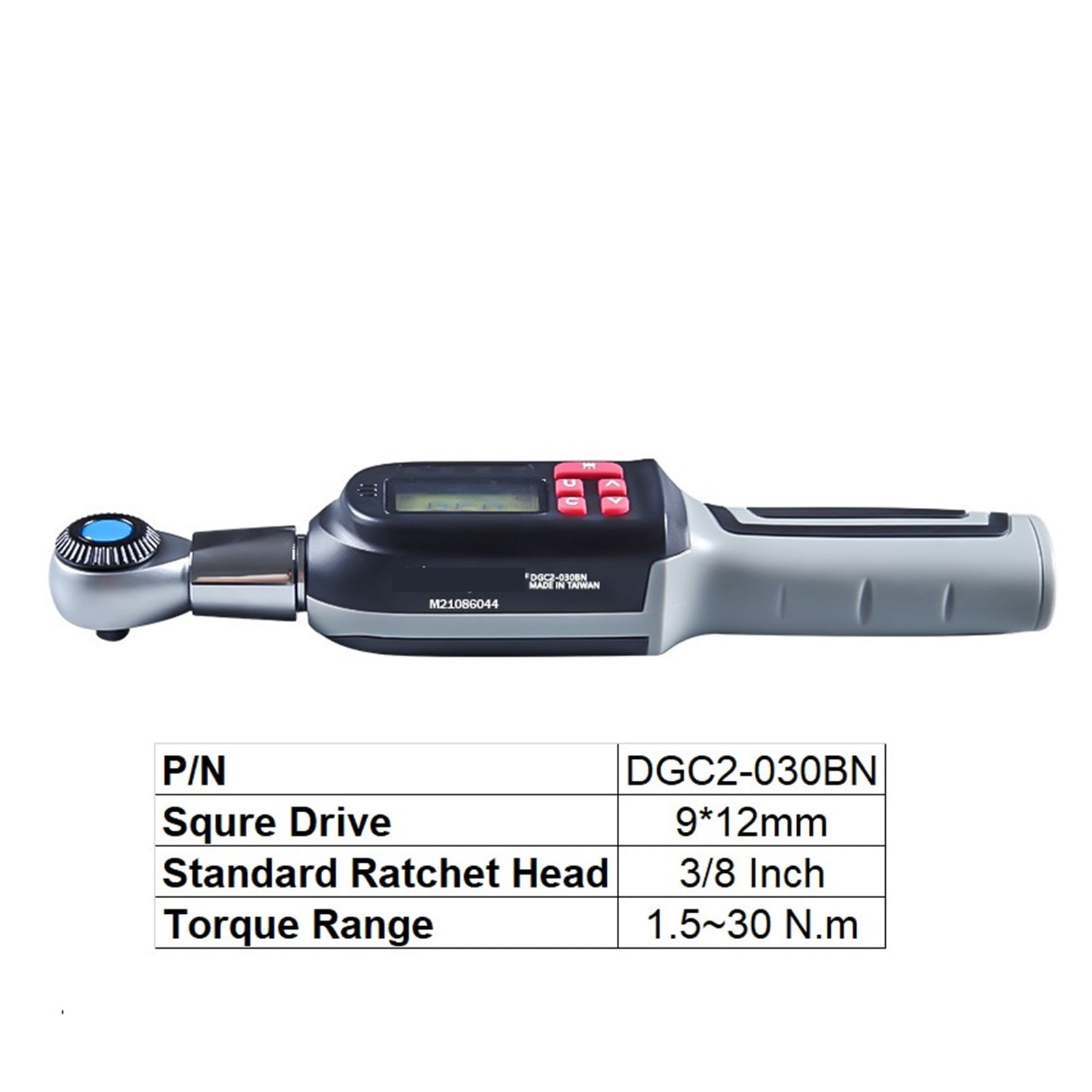 Digital Torque Wrench Interchangeable Head 1/4 3/8 1/2 Inch 0.3-135Nm, Accuracy ±2%, Preset Ratchet, Bike Car Repair Tool ,Multifunctional