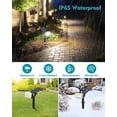 thumbnail image 6 of Solar Lights Outdoor, 8 pack, 102 LEDs, 4 Modes, IP65 Waterproof, Adjustable Solar Spotlight & Panel, Flood Lights for Yard, Garden - Cool White, 6 of 7