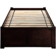 thumbnail image 3 of AFI Concord Twin XL Storage Solid Wood Platform Bed in Espresso, 3 of 8