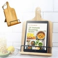 thumbnail image 1 of Binwennn Kitchen Cookbook Stand Adjustable Book Stand Recipe Book Holder For Kitchen Counter over Dish Rack Large Rubber Mats for Stainless Steel Dish Rack Drying Organizer Sliding Wire Dish Drainers, 1 of 7